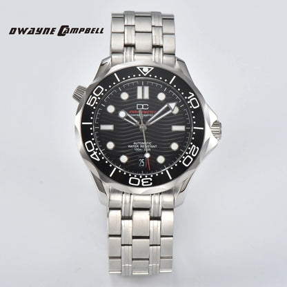 DWAYNE CAMPBELL Top Luxury NH35 Men's Automatic Mechanical Watch Ceramic Bezel Waterproof Classic Business Wristwatch