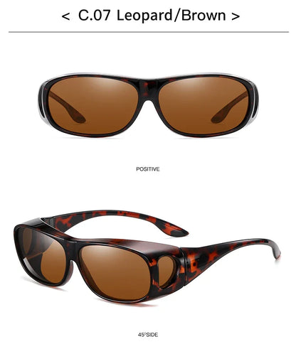 2025Polarized Sunglasses Fit Over Eye Glasses Driving Wrap Shield Goggles Fishing Glasses Sports Sunglasses Night Vision Glasses