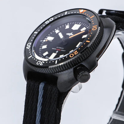 Heimdallr Men's watches 44mm PVD 6105 Diver Watch Japan NH35 Movement Automatic 200M Waterproof Ceramic Bezel Wristwatch