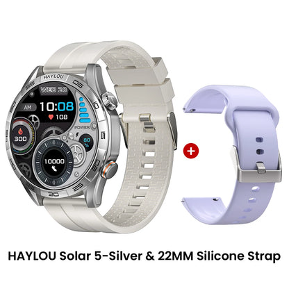 HAYLOU Solar 5 Smart Watch 1.58'' AMOLED Display Smart Watch Voice Calling 24H Health Monitoring 100+ Sport Modes Smartwatch