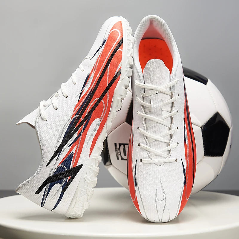 Scarpe da calcio da uomo taglie grandi 46 47 per allenamento e partite, erba sintetica TF, con tacchetti, calzature maschili internazionali