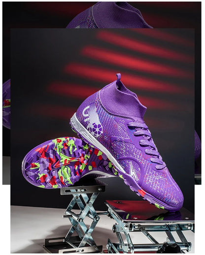 Scarpe da calcio professionali da uomo, scarpe da calcetto con tacchetti, sneakers da calcio ultraleggere per allenamento e sport all’aperto