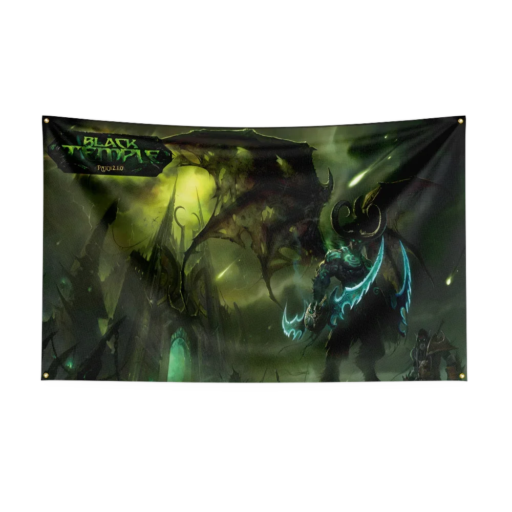 90X150CM Worlds of Warcrafts Wow Flag Polyester Digital Printed Game Tapestry Curtain For Decor dota1s