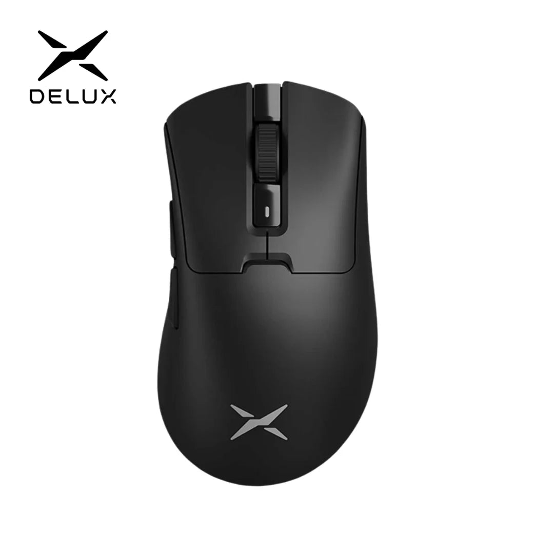 Delux M900Pro Ergonomic Wireless Gaming Mouse 8K PAW3395 Magnetic RGB Charging Dock Rechargeable Wired Mice for Big Hand PC