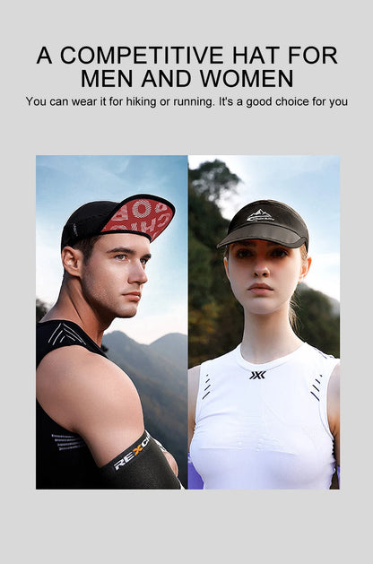 LOOGDEEL Outdoor Sports Running Hat Women Men Quick-drying Breathable Bike Sunshade Headwear Anti-UV Cycling Mountaineering Cap