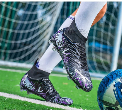 Men Professional Football Shoes Society Cleats Soccer Shoes Original Indoor Football Field Boots Grass Training TF/FG Sneakers
