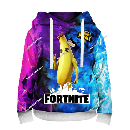 Boys and Girls Hoodies Fortnite Children's Pullover 3D Printed Hoodies Battle Royale Men's Hoodies Autumn Fashion Kids Clothing