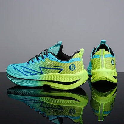 Men's Sports Running Shoes, Casual Marathon, Lightweight, Comfortable Women's Athletic Non-Slip Walking Sneakers, Outdoor Couple Shoes
