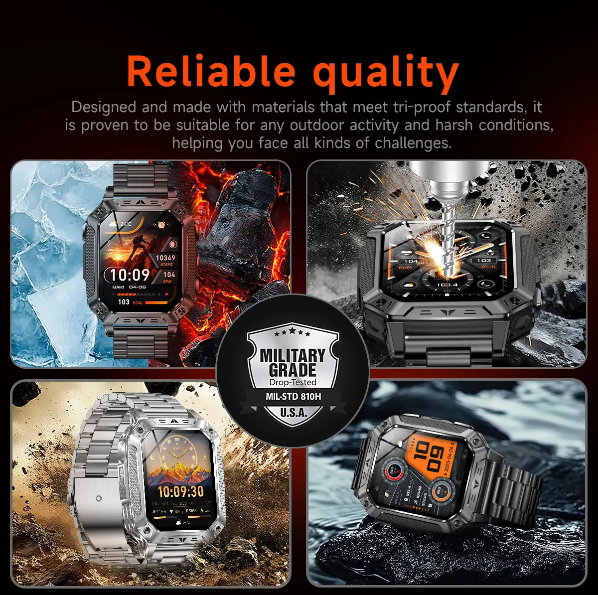2026 TANK New 1400mAh Military GPS Smart Watch Men 2.01" AMOLED Screen 10ATM Waterproof Clock SOS Call Flashlight Smartwatch iOS
