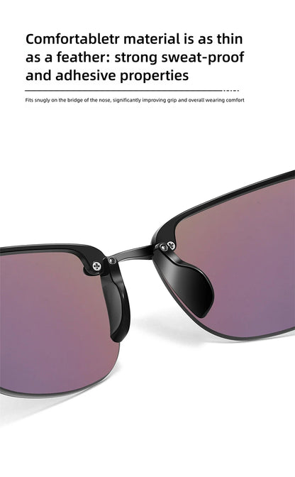 CAPONI Polarized Sunglasses For Men Original Design Outdoor Sport Running Driving Sun Glasses Photochromic Black Shades BS36502