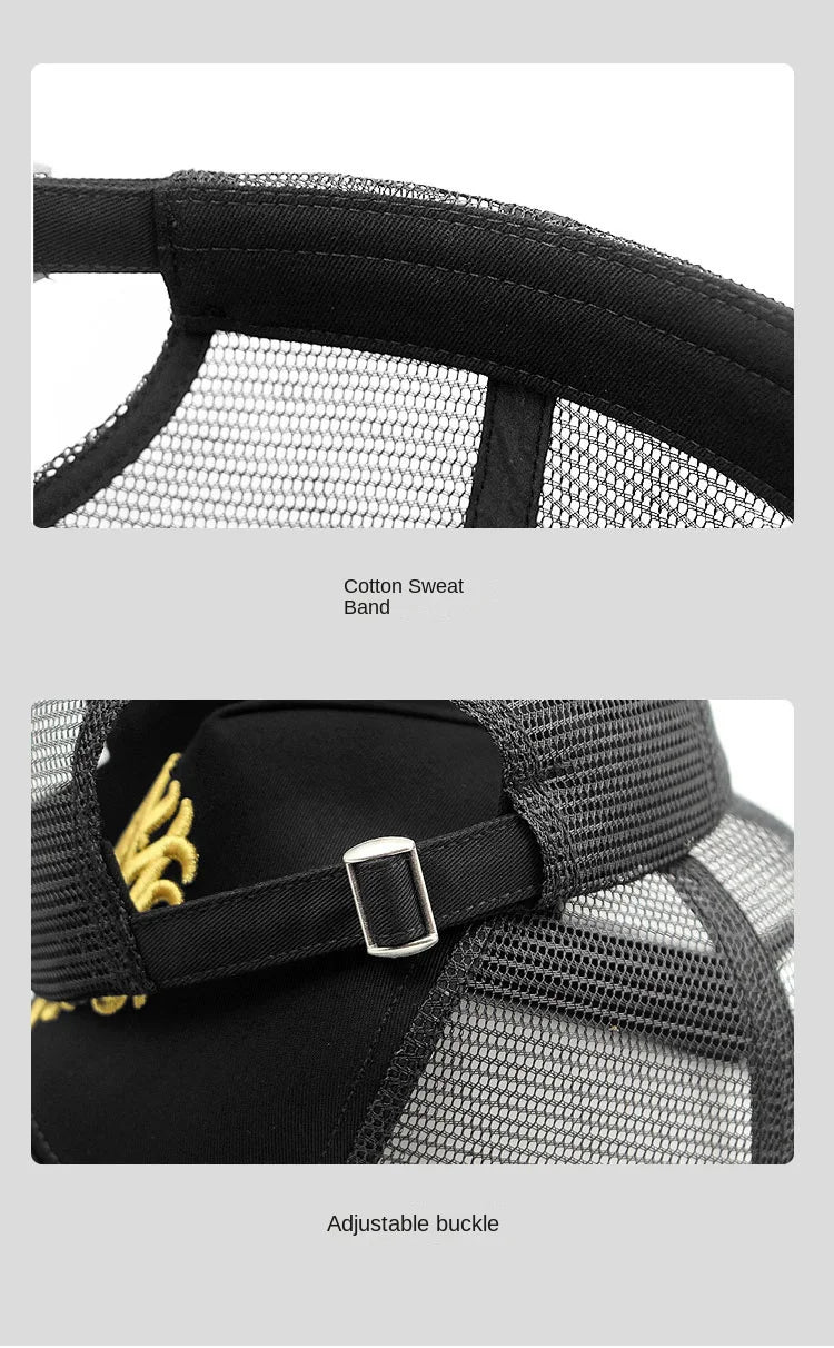 Baseball Hats for Big Head Plus Size Men Women Mesh Outdoors Sport Caps Dad Oversize Trucker Cap 56-60cm 60-65cm