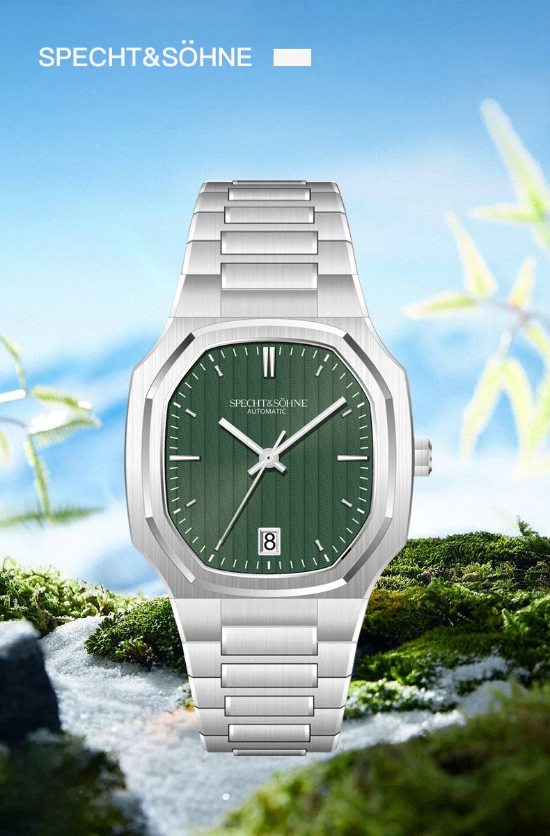 New Arrivals Specht&Sohne Watch 37MM Automatic Watches For Men Japan 8215 Movt Sapphire Crystal Stainless Steel 50M Waterproof