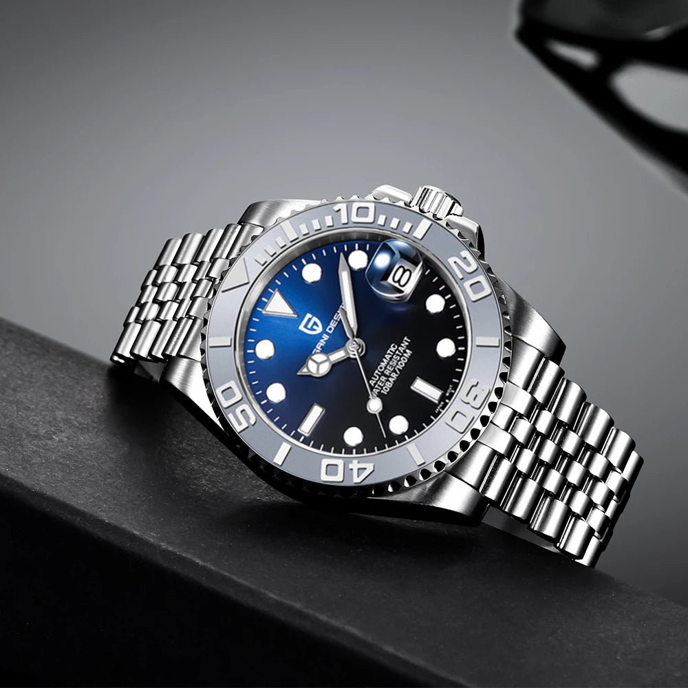 PAGANI DESIGN V2 Japan Movement 40MM Luxury Men's Mechanical Watch Sapphire Glass Ceramic Bezel Automatic Diving Watches for Men