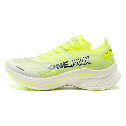 ONEMIX Carbon Fiber Plate Running Shoes Traction Shock Absorption Professional Marathon PB Racing Sports Trainers