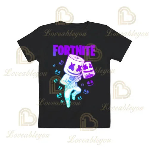 Boys Girls Cartoon T-shirt Fortnite T-shirt Battle Royale 3D 3 to 14 Years Victory Royale Game Kids Tops Teen Clothes