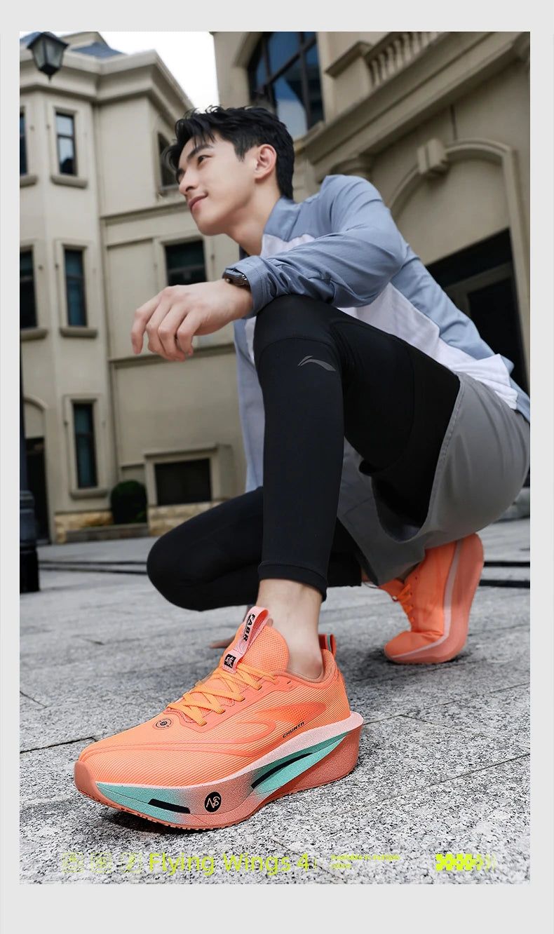 Carbon plate men's and women's anti-slip running shoes, professional marathon sports breathable mesh CHUNTA sports shoes