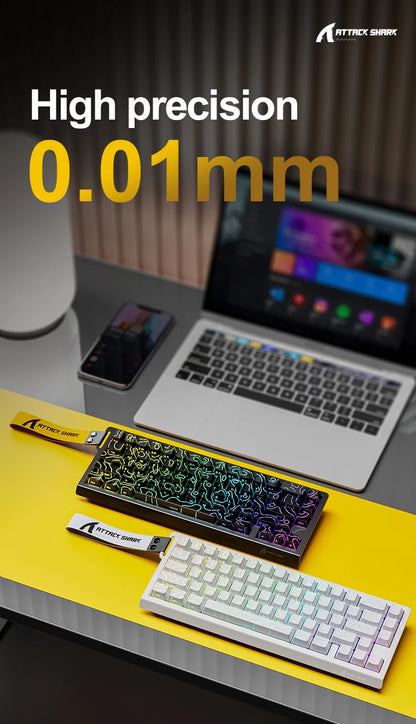 Magnetic Switch Keyboard ATTACK SHARK X68HE X68PRO HE and FREEWOLF F68 Wired F68Pro Wireless for Pro Gaming 0.01mm Rapid Trigger