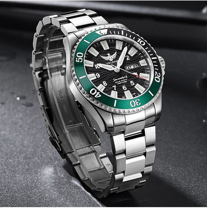 Yelang V1217 300m Diving Solar Watch Japan VS43 Swiss Super Luminous Water Ghost Waterproof Top Sapphire Aluminum Bezel Reloj