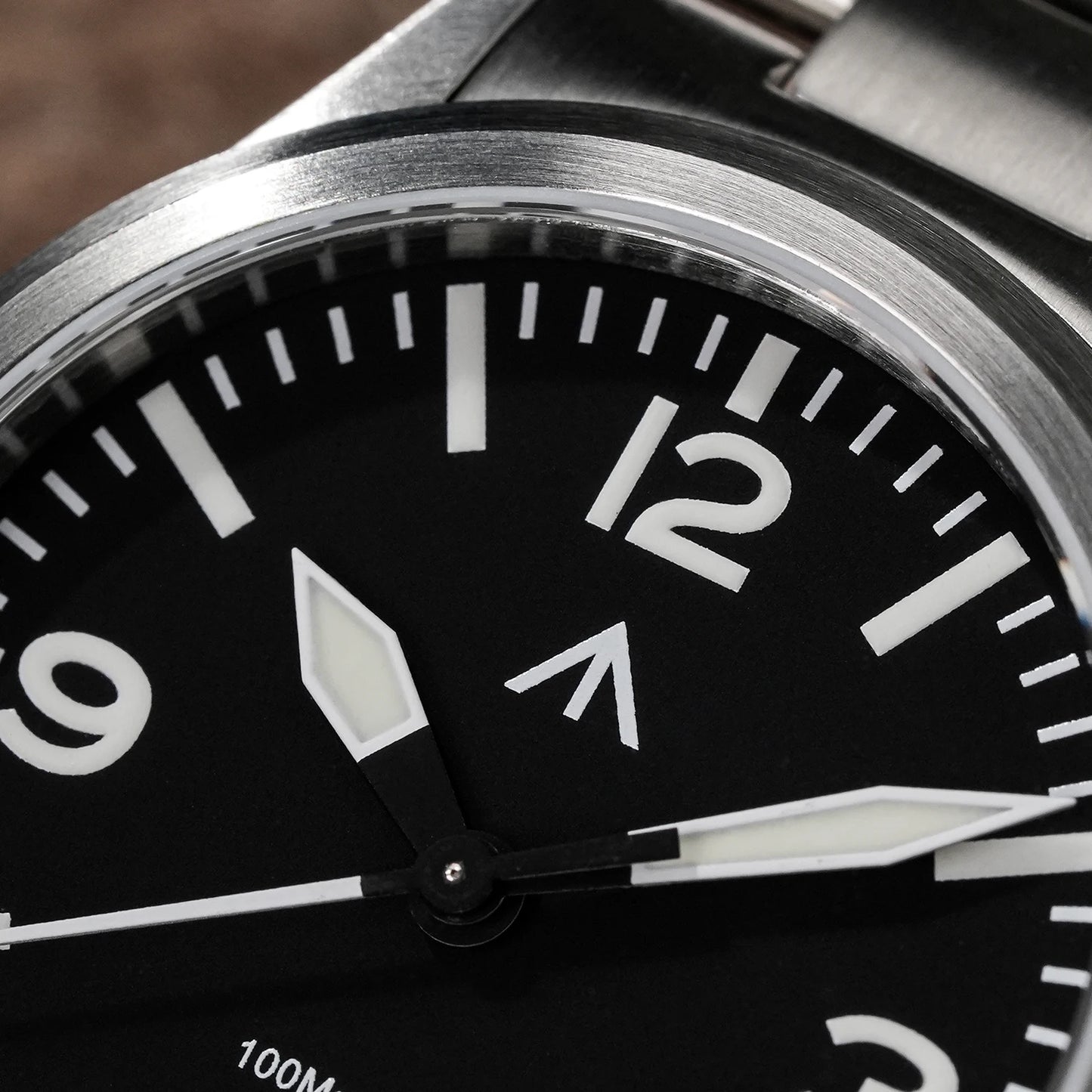 MILITADO ML18 Quartz PVD 316L Steel Sapphire VH31 Sweep Second Movement Sapphire BGW9 Lume 100M Waterproof Men Wristwatch