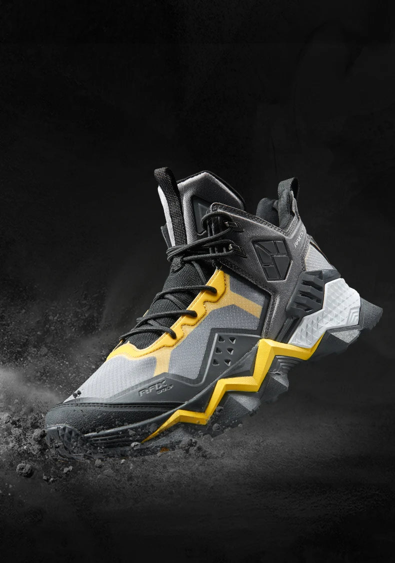Rax Men's Waterproof Hiking Shoes Breathable Hiking Boots Outdoor Trekking Boots Sports Sneakers Tactical Shoes