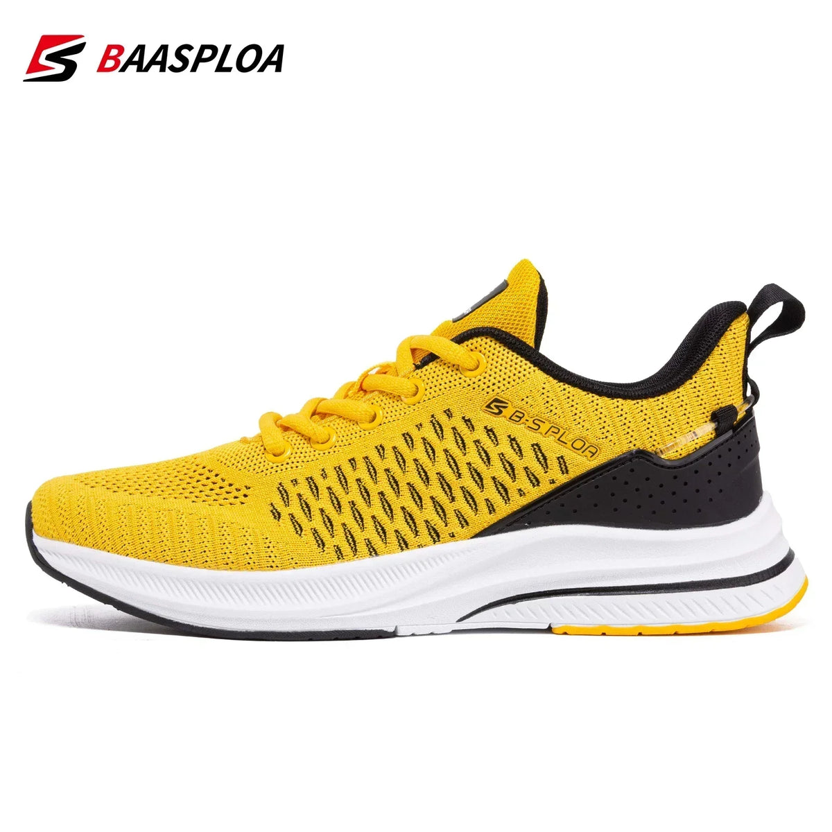Baasploa – baskets de course pour hommes, grande taille 41-48, nouvelles chaussures de sport en maille respirante, chaussures classiques décontractées, antidérapantes, confortables pour l'extérieur