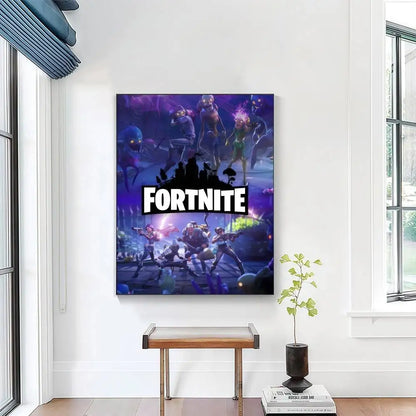 Autocolante poster F-FORTNITE cool em alta definição, ideal para valorizar as paredes da casa e do quarto, disponível em diversos estilos.