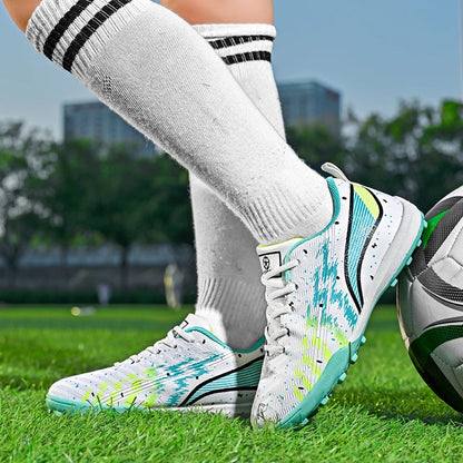 Chaussures de football professionnelles pour enfants, chaussures d'entraînement en plein air, chaussures de sport pour garçons et filles, chaussures de Futsal antidérapantes pour enfants