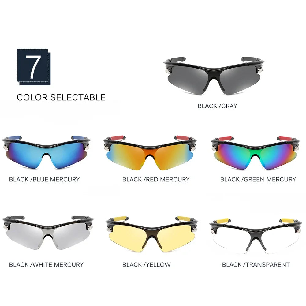 Sports Men Sunglasses Road Cycling Glasses Mountain Riding Protection Goggles Eyewear Mtb Bike Fishing Camping Outdoor Glasses