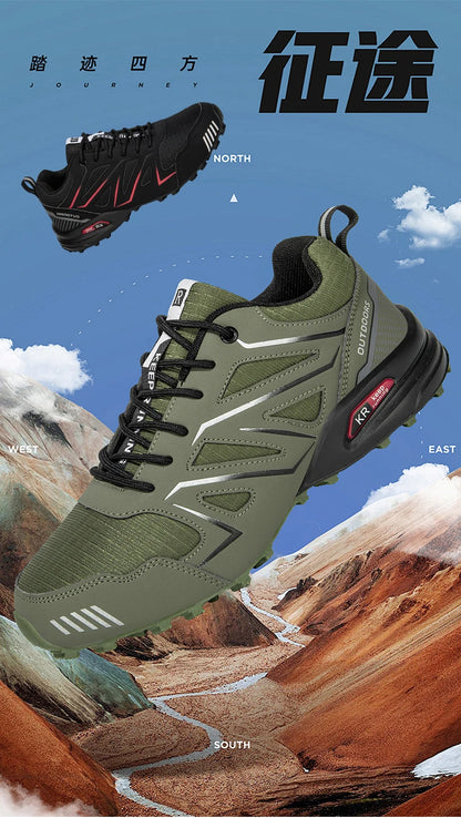 Men Waterproof Hiking Shoes Non-Slip Hunting Boots Outdoor Tactical Training Sports Shoes Men Walking Hiking Travel Shoes