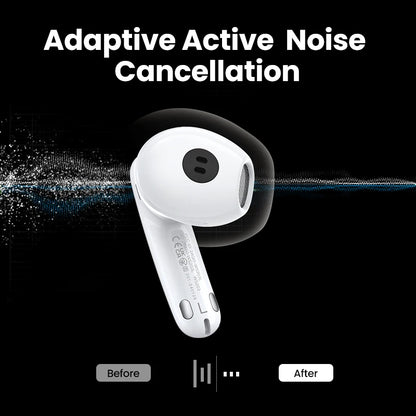 UGREEN ANC Semi-open TWS Adaptive Active Noise Cancelling Earbuds LDAC Hi-Res Audio Wireless Bluetooth Earphones Headphones