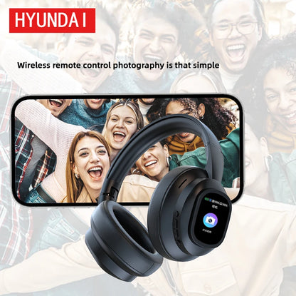 Auscultadores Bluetooth Sem Fios HYUNDAI X1PRO com Tradução por IA 6.0 – Mais de 100 Idiomas, Controlo Tátil, Ecrã LED e Cancelamento de Ruído