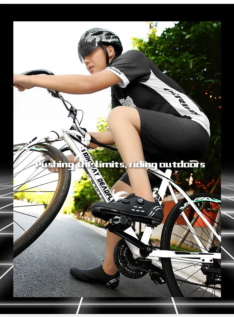 Sapatos de Ciclismo de Alta Qualidade para Homem SPD Autoencaixe Estrada Bicicleta Desporto Sapatos de Ciclismo MTB de Montanha Antiderrapantes para Mulher 36-47