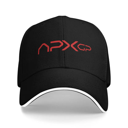 Unisex APX GP Apex Movie Team Logo Sandwich Caps  , Fashion Baseball Caps Polyester  Sun Hats Breathable Trucker Cap Summer