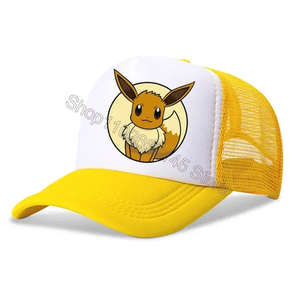 Pokemons Child Baseball Cap Cartoon Pikachu Printed Casual Hats Boys Outdoor Sun Hat Adjustable Peaked Cap Kids Birthday Gifts