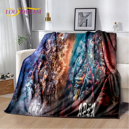 Apex Legends Game Gamer Cartoon Soft Plush Blanket,Flannel Blanket Throw Blanket for Living Room Bedroom Bed Sofa Picnic Cover