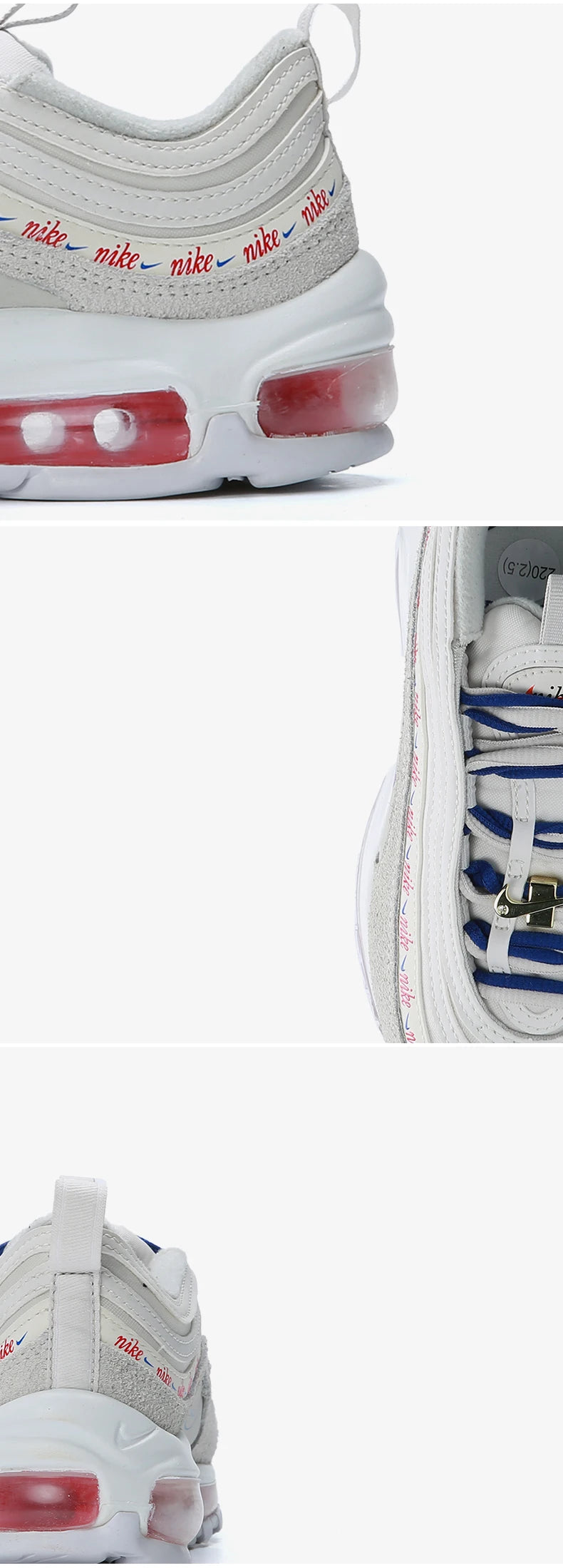 Sapatilhas desportivas Nike AIR MAX 97 genuínas para mulher, de cano baixo, com amortecimento Air, DC4013-001