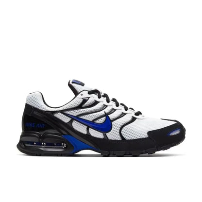„Nike Air Max Torch 4“ vyriški žemi sportiniai bėgimo bateliai – juodi/balti/mėlyni, kvėpuojanti konstrukcija, visos dienos komfortas CW7026-100