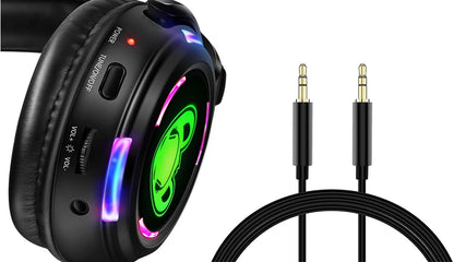 Cuffie wireless Silent Disco RF LED DJ Party 863–865MHz/915MHz con illuminazione LED a 3 canali e batteria da 10H