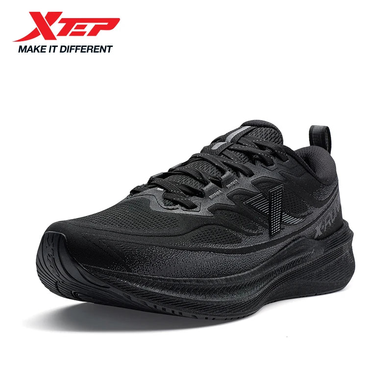 Xtep Running Shoes for Men 2025 Winter Trendy Shock Absorption Cushioning Non-Slip Comfortable Lace-Up Sneakers 875419110045