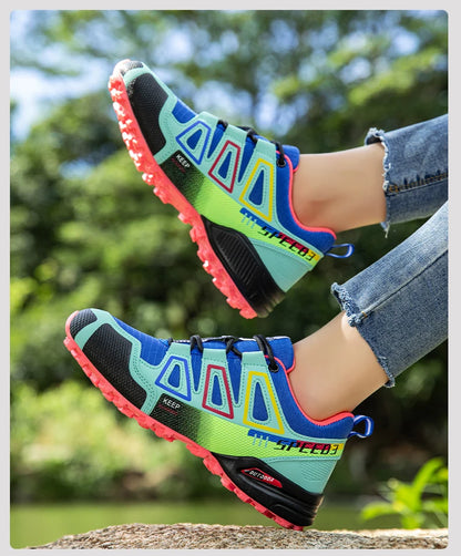 Women’s Waterproof Hiking Shoes Outdoor Sports Shoes Women’s Walking Travel Sports Shoes Bicycle Sports Shoes Running Sports Shoes