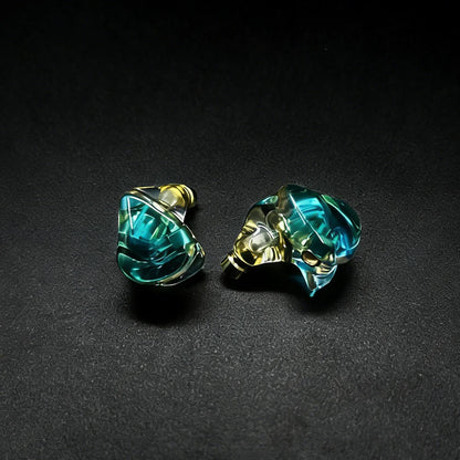 FENGRU Diy QZX-A1 fait sur mesure dans l'oreille écouteur en résine HiFi course sport sauna téléphone avec interface MMCX (câble non inclus)