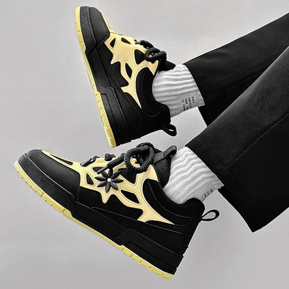 Fashion Men's Shoes Trend Street Skateboard Shoes Man Luxury Brand Training Sneakers Mesh Breathable Casual Shoes Men's Tennis Shoes
