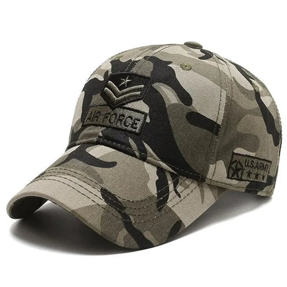 Four Seasons Hats Men's Trendy Hats Korean Casual Hats Spring and Autumn Outdoor Sunhats Camouflage Sunscreen Men's Baseball Caps