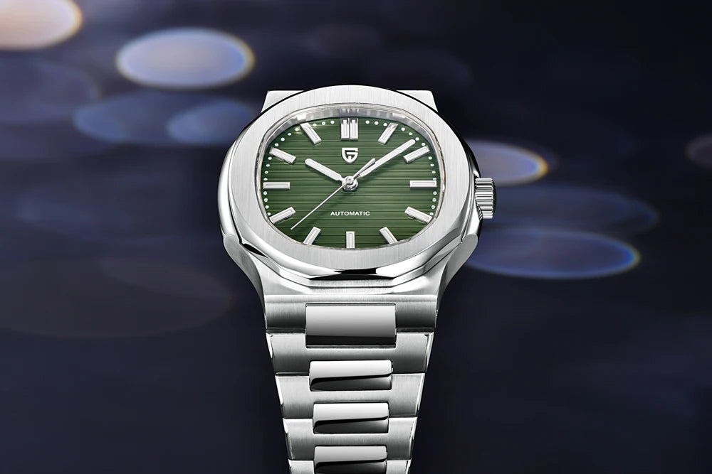 PAGANI DESIGN 2026 New Luxury Automatic Watch Men's Mechanical Wristwatch Stainless Steel Sapphire glass 40MM Barrel dial Watch
