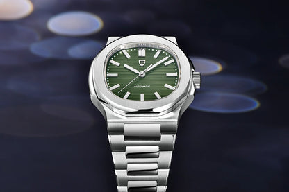 PAGANI DESIGN 2026 New Luxury Automatic Watch Men's Mechanical Wristwatch Stainless Steel Sapphire glass 40MM Barrel dial Watch