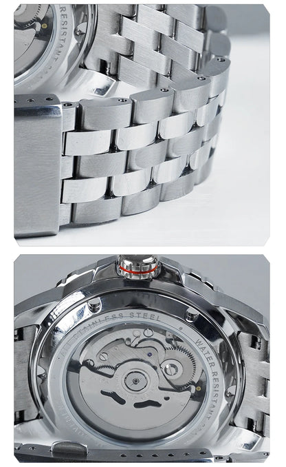 WM Watch Automatic Mechanical Watches NH35 Anti-reflective 200 Water Resistant Sapphire Crystal Welly Merck Watch WM206