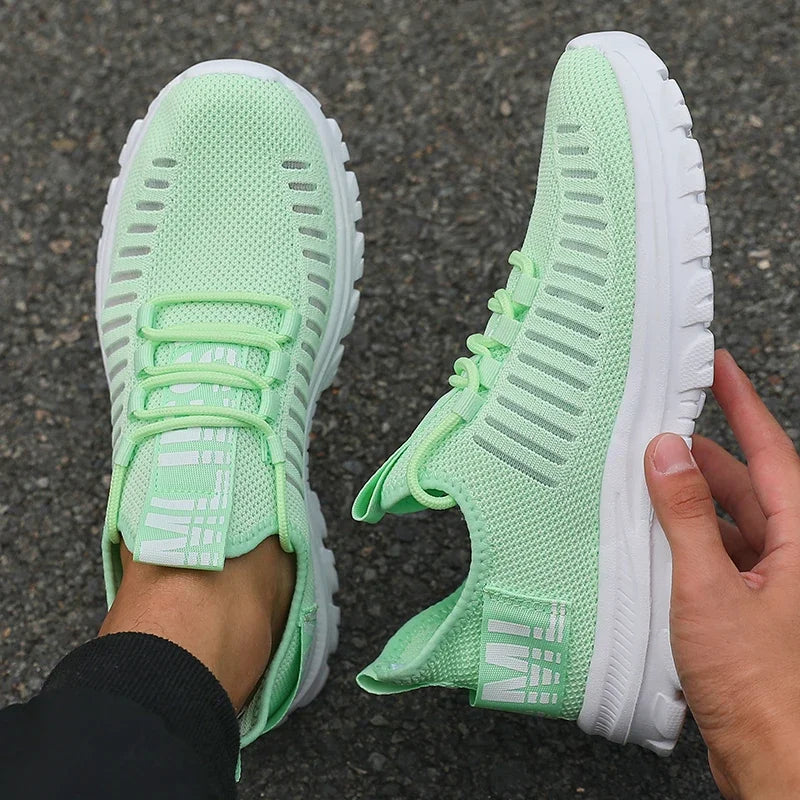 Non-Slip Men's Summer Sneakers Comfortable Breathable Couple Running Shoes Women Tennis Sports Shoe White Walking Man Sneakers