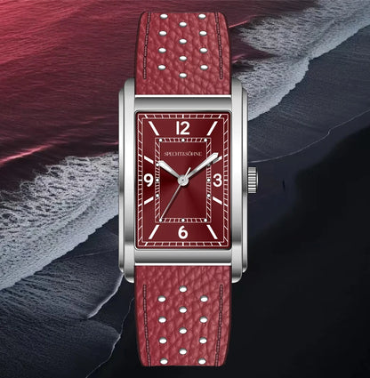 Specht & Söhne New fashion 28MM Square Watch For Men VH31 Movt Sports Watches Blue Stainless Steel Sapphire Crystal Waterproof