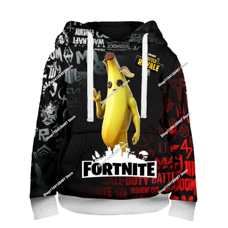 2025 3D New Children's Anime Fortnite Printed Sweater Series Pullover Generation Trend Brand Hoodie Gift