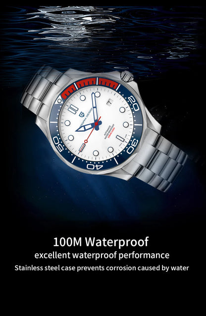 PAGANI DESIGN Men's Watches Mechanical Automatic Watch Sport Ceramic Bezel Luminous Stainless Steel Waterproof Top Watch for Men